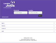 Tablet Screenshot of london4jobs.co.uk